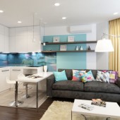 Интерьер трехкомнатной квартиры в Волгограде