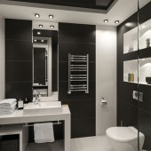 Маленькие ванные комнаты фото - дизайн интерьера