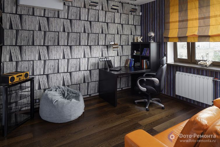  Детская комната в сером цвете