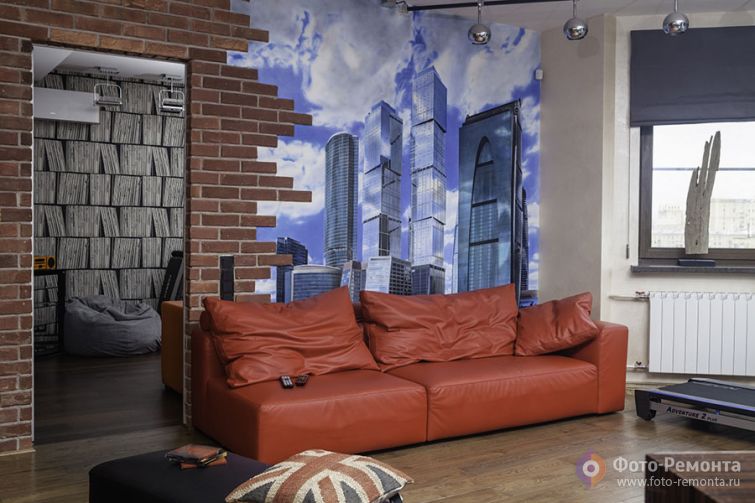  Интерьер детской в коричневом цвете