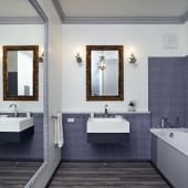 Большие ванные комнаты фото - дизайн интерьера