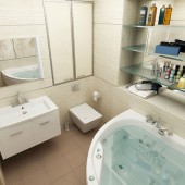 Маленькие ванные комнаты фото - дизайн интерьера