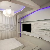 Спальни в стиле хай-тек фото - дизайн интерьера