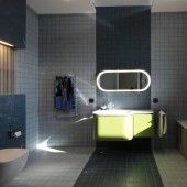 Серые ванные комнаты фото - дизайн интерьера