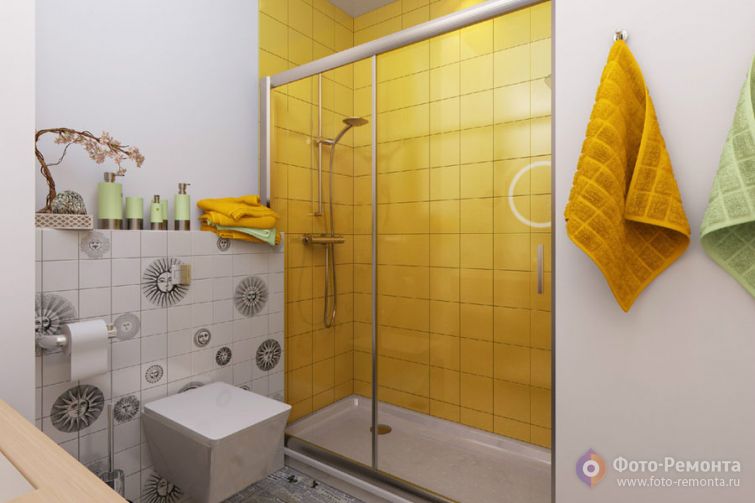  Ванная комната в желтом цвете