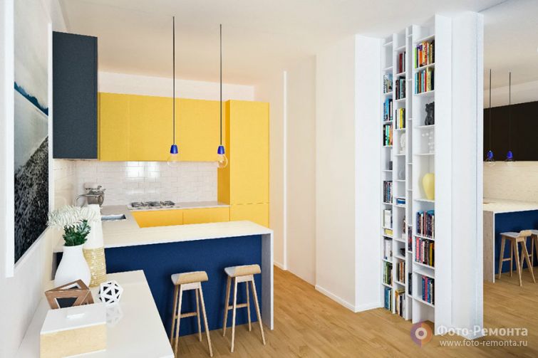  Ремонт кухни в желтом цвете