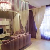 Фиолетовые спальни фото - дизайн интерьера