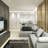 Интерьер квартиры в ЖК `Чемпион Парк`, 55 кв.м.