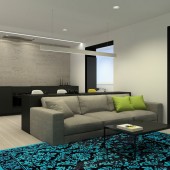 Дизайн квартиры в стиле минимализм, 53 кв.м.