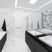 Белые ванные комнаты фото - дизайн интерьера