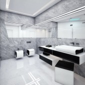 Серые ванные комнаты фото - дизайн интерьера