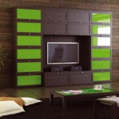 Стенки для гостиной фото - Модульная система Нуар 