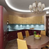 Красные кухни фото - дизайн интерьера