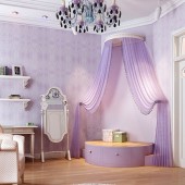 Фиолетовые детские комнаты фото - дизайн интерьера