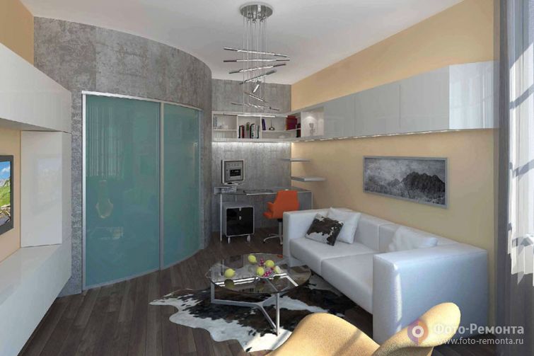 Дизайн-проект квартиры в Москве, 48 кв.м.