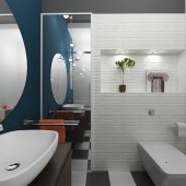 Маленькие ванные комнаты фото - дизайн интерьера