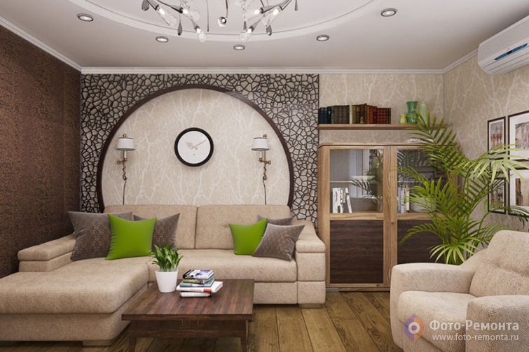 Интерьер 3-х комнатной квартиры, 85 кв.м.