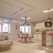 Гостиная и кухня