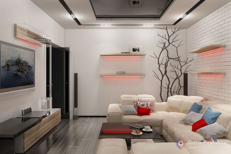 Интерьер квартиры в новостройке, 87 кв.м.