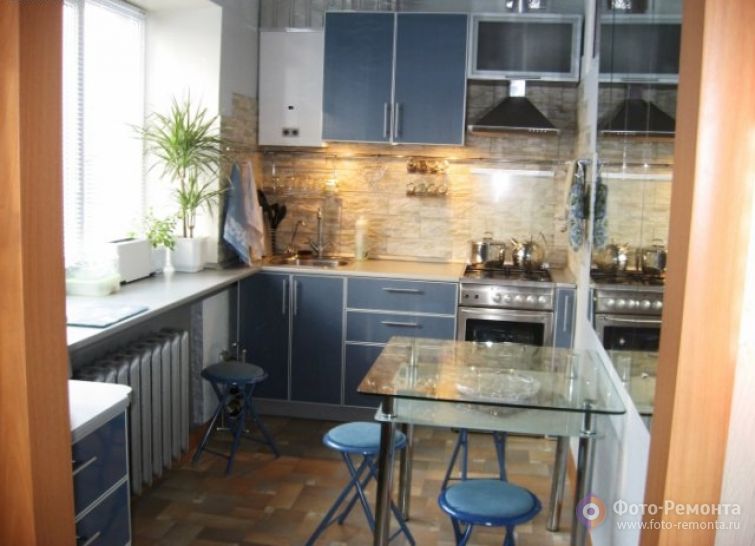 Дизайн интерьера маленькой кухни