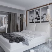 Белые спальни фото - дизайн интерьера