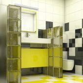Черные ванные комнаты фото - дизайн интерьера
