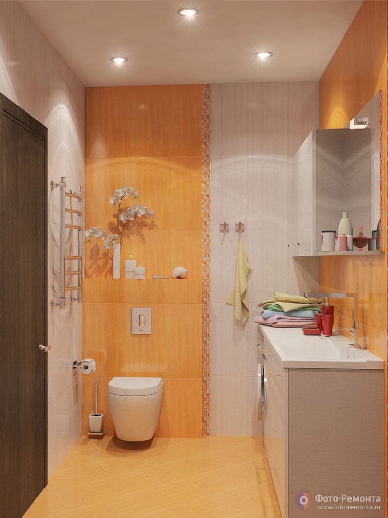  Оранжевый туалет ремонт