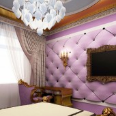 Фиолетовые спальни фото - дизайн интерьера