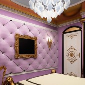 Фиолетовые спальни фото - дизайн интерьера