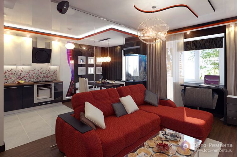 Дизайн квартиры 36 кв.м., ул. Десятинная