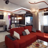 Дизайн квартиры 36 кв.м., ул. Десятинная