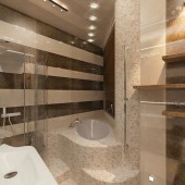 Ванные комнаты в современном стиле фото - дизайн интерьера