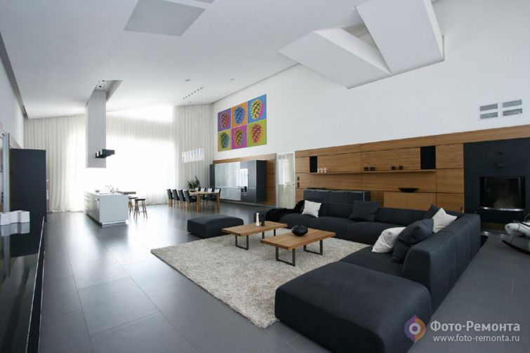 Интерьер дома площадью 440 кв.м.