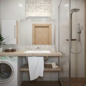 Маленькие ванные комнаты фото - дизайн интерьера