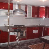 Кухонные гарнитуры фото - Гарнитур с барной стойкой Веста