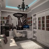 Домашний кабинет фото - дизайн интерьера