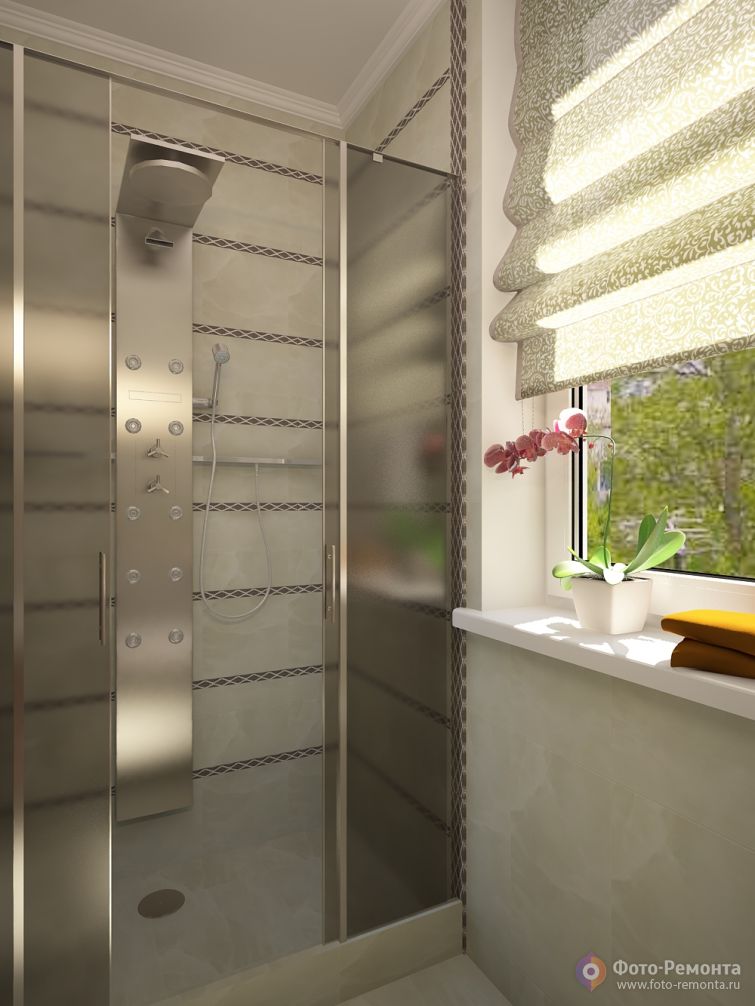 Ванная в светлых тонах