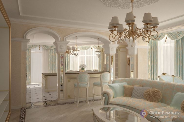 Дизайн квартиры в стиле Барокко, Партенит