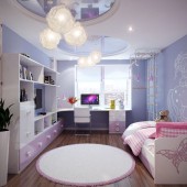 Фиолетовые детские комнаты фото - дизайн интерьера