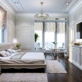 Бежевые спальни фото - дизайн интерьера