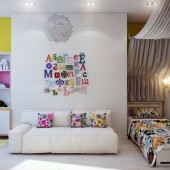 Дизайн яркой детской комнаты, Донецк