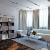 Интерьер квартиры-студии, Москва