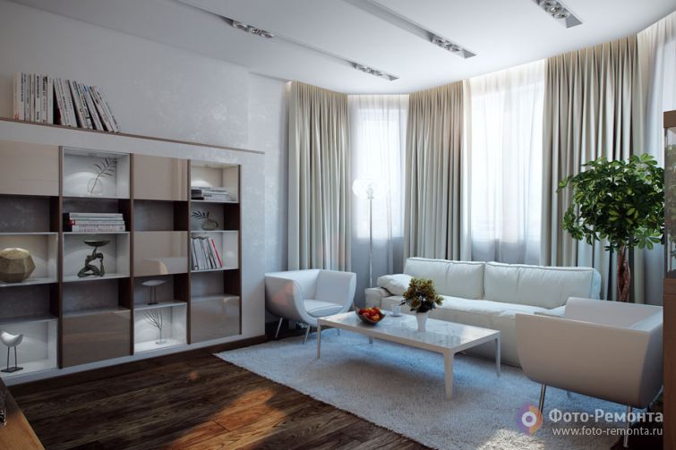 Интерьер квартиры-студии, Москва