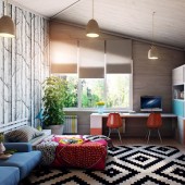 Детские комнаты в современном стиле фото - дизайн интерьера