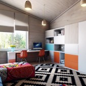 Детские комнаты в современном стиле фото - дизайн интерьера