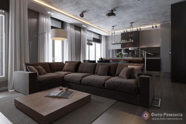 Дизайн квартиры в серых тонах от Viarde