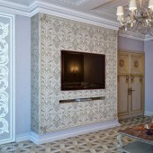 Фиолетовые гостиные фото - дизайн интерьера