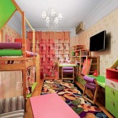 Красные детские комнаты фото - дизайн интерьера