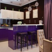 Фиолетовые кухни фото - дизайн интерьера