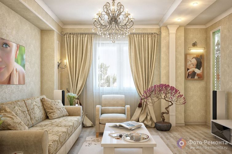 Интерьер квартиры в светлых тонах